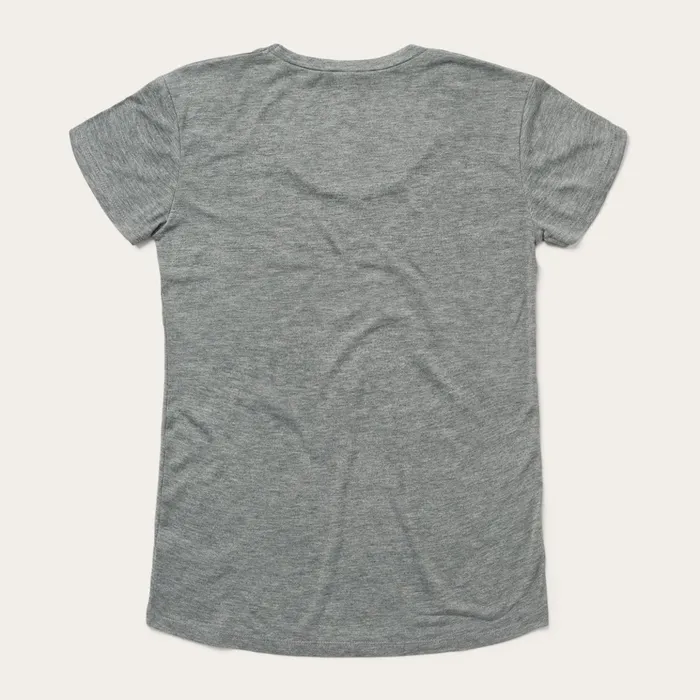 Tees Women Stetson Sunset Graphic Tee Grey