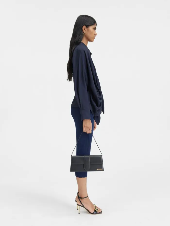 The Bahia Shirt Dark Navy Women JACQUEMUS Tops and Shirts The Bahia Shirt Dark Navy Women JACQUEMUS Tops and Shirts