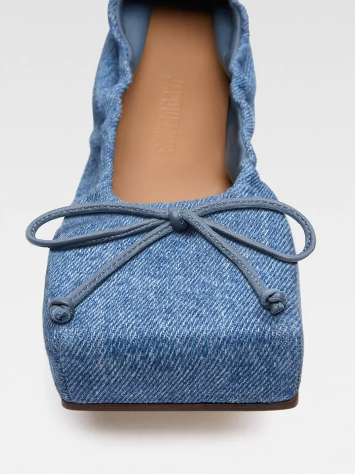 The Ballet Flats Blue Women JACQUEMUS Shoes The Ballet Flats Blue Women JACQUEMUS Shoes
