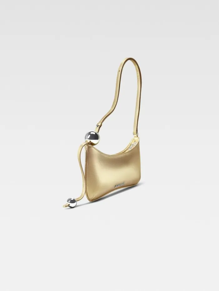 The Bisou Perle Gold Women JACQUEMUS Shoulder Bags The Bisou Perle Gold Women JACQUEMUS Shoulder Bags
