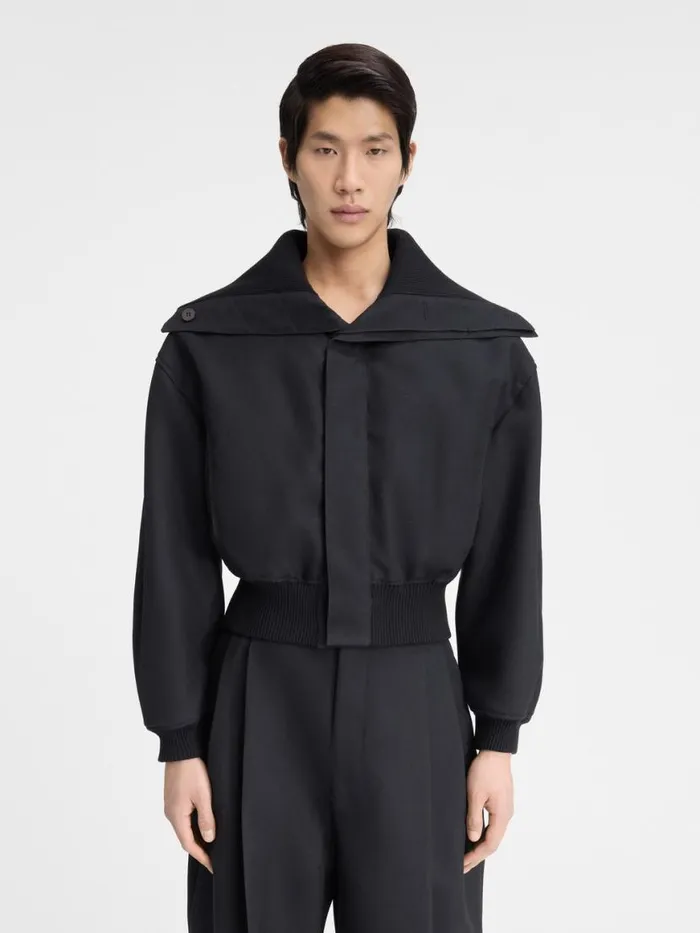 The Bordo Bomber Jacket Black Men JACQUEMUS Coats and Jackets The Bordo Bomber Jacket Black Men JACQUEMUS Coats and Jackets