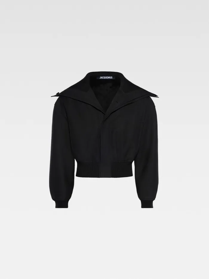 The Bordo Bomber Jacket Black Men JACQUEMUS Coats and Jackets The Bordo Bomber Jacket Black Men JACQUEMUS Coats and Jackets