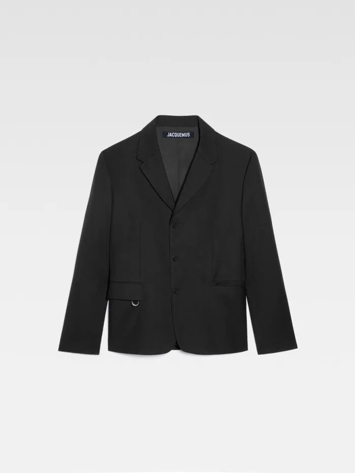 The Cabri Jacket Black Men JACQUEMUS Coats and Jackets The Cabri Jacket Black Men JACQUEMUS Coats and Jackets