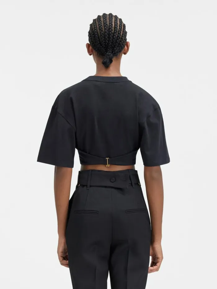 The Caraco Tshirt Black Women JACQUEMUS Tops and Shirts The Caraco Tshirt Black Women JACQUEMUS Tops and Shirts