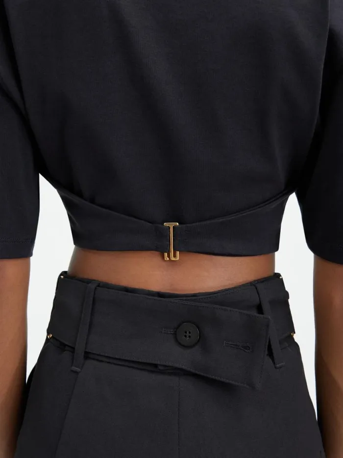 The Caraco Tshirt Black Women JACQUEMUS Tops and Shirts The Caraco Tshirt Black Women JACQUEMUS Tops and Shirts