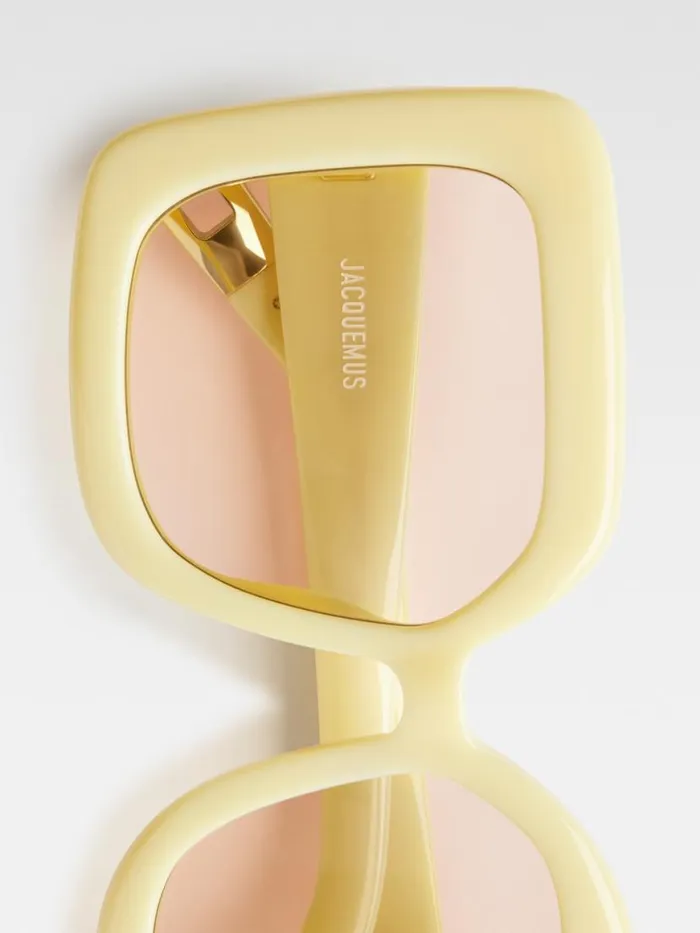 The Carr Rond Sunglasses Pale Yellow WomenMen JACQUEMUS Sunglasses The Carr Rond Sunglasses Pale Yellow WomenMen JACQUEMUS Sunglasses