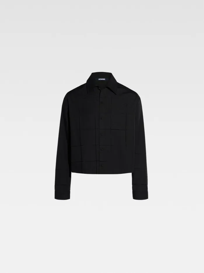 The Corto Shirt Black Men JACQUEMUS Shirts The Corto Shirt Black Men JACQUEMUS Shirts