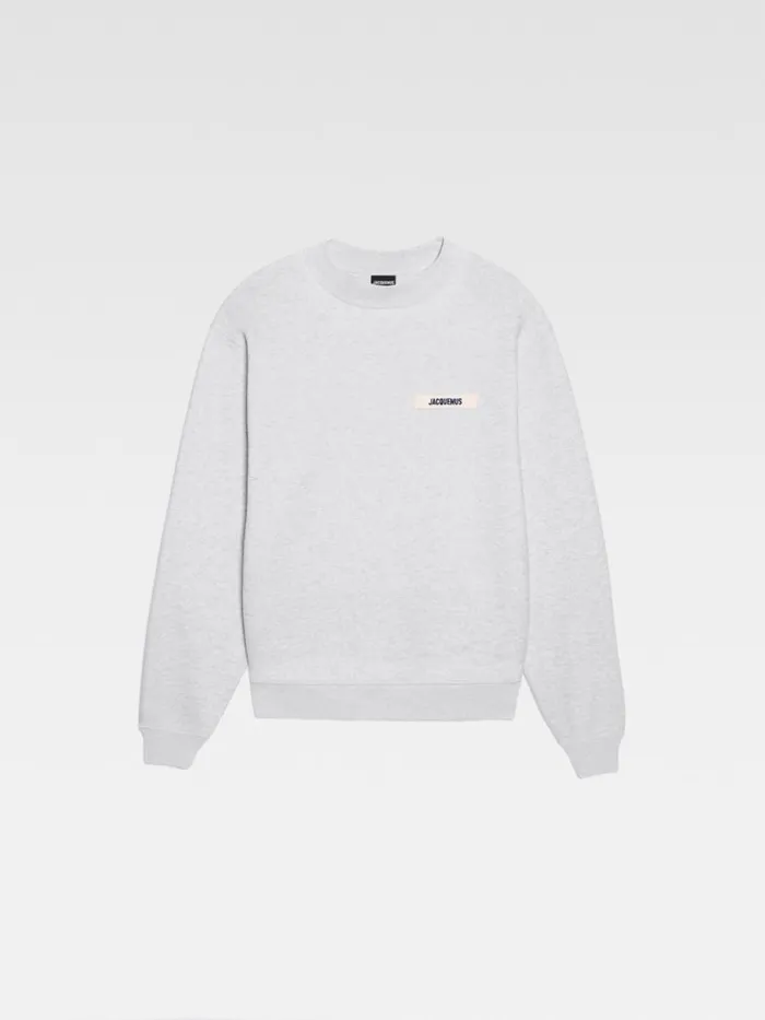 The Gros Grain Sweatshirt Grey WomenMen JACQUEMUS Sweatshirts and Joggings
