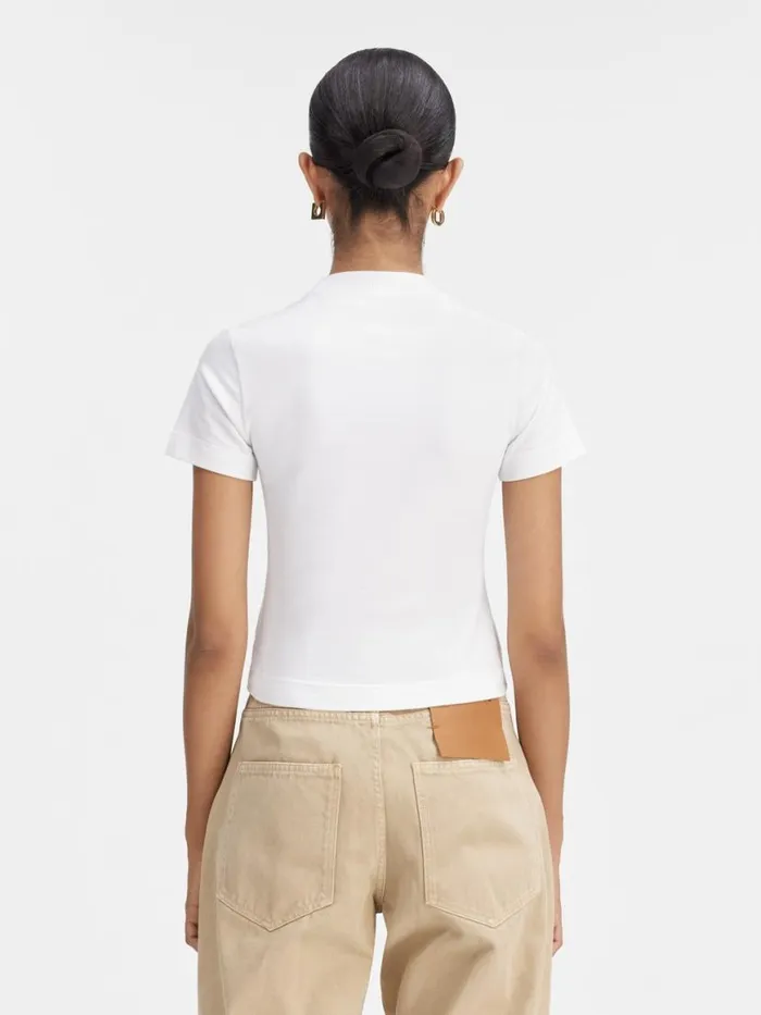 The Gros Grain Tshirt White Women JACQUEMUS Tshirts The Gros Grain Tshirt White Women JACQUEMUS Tshirts