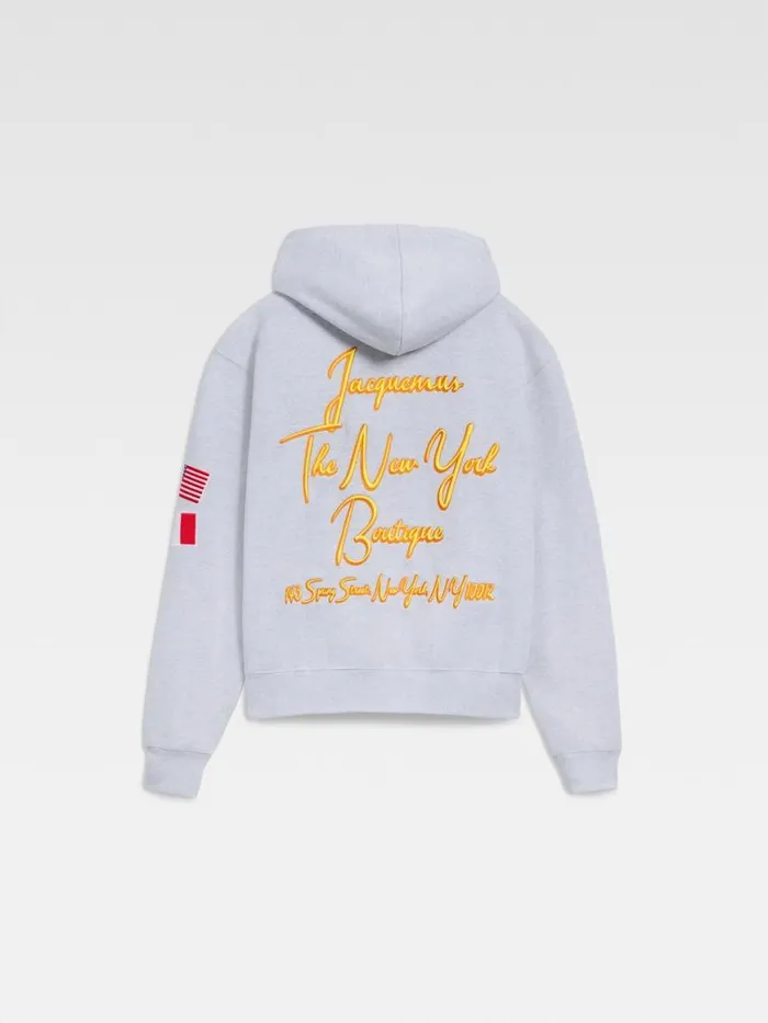 The New York Hoodie New York Adresse Grey WomenMen JACQUEMUS Sweatshirts and Joggings The New York Hoodie New York Adresse Grey WomenMen JACQUEMUS Sweatshirts and Joggings