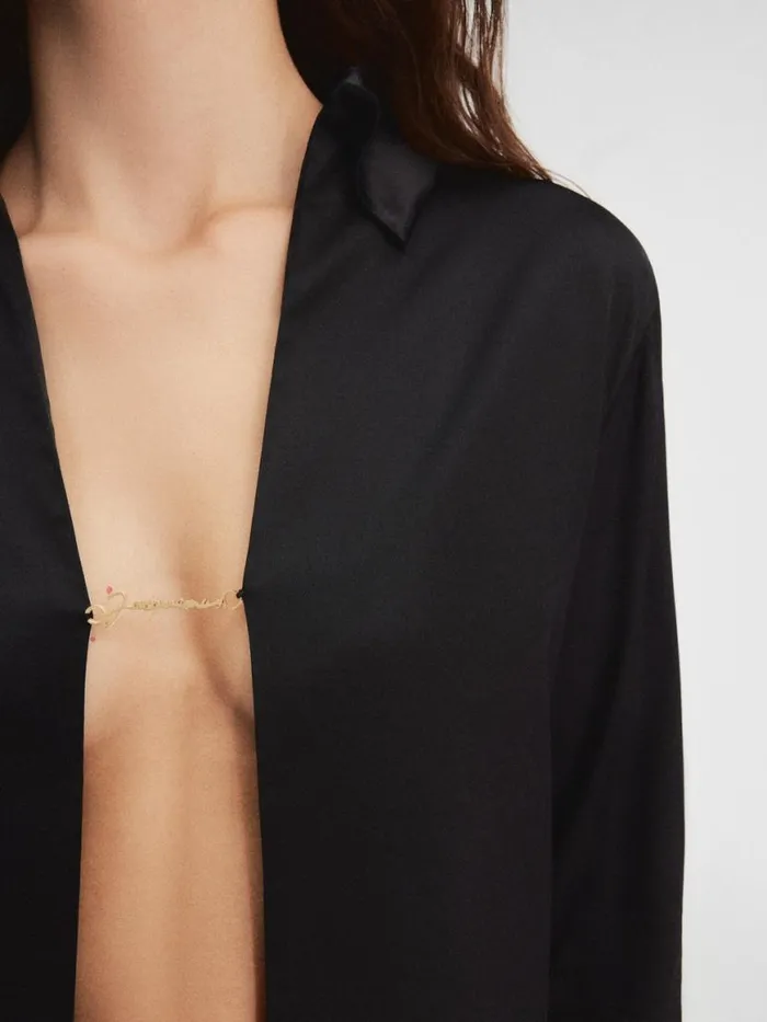 The Notte Shirt Black Women JACQUEMUS Tops and Shirts The Notte Shirt Black Women JACQUEMUS Tops and Shirts