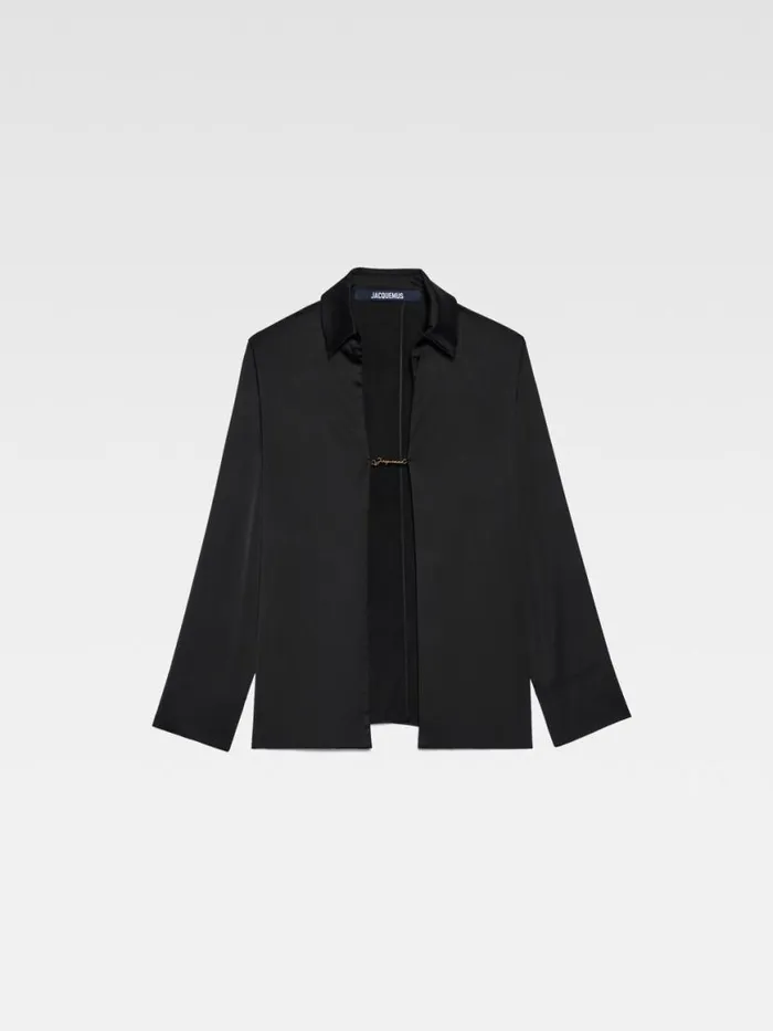 The Notte Shirt Black Women JACQUEMUS Tops and Shirts The Notte Shirt Black Women JACQUEMUS Tops and Shirts