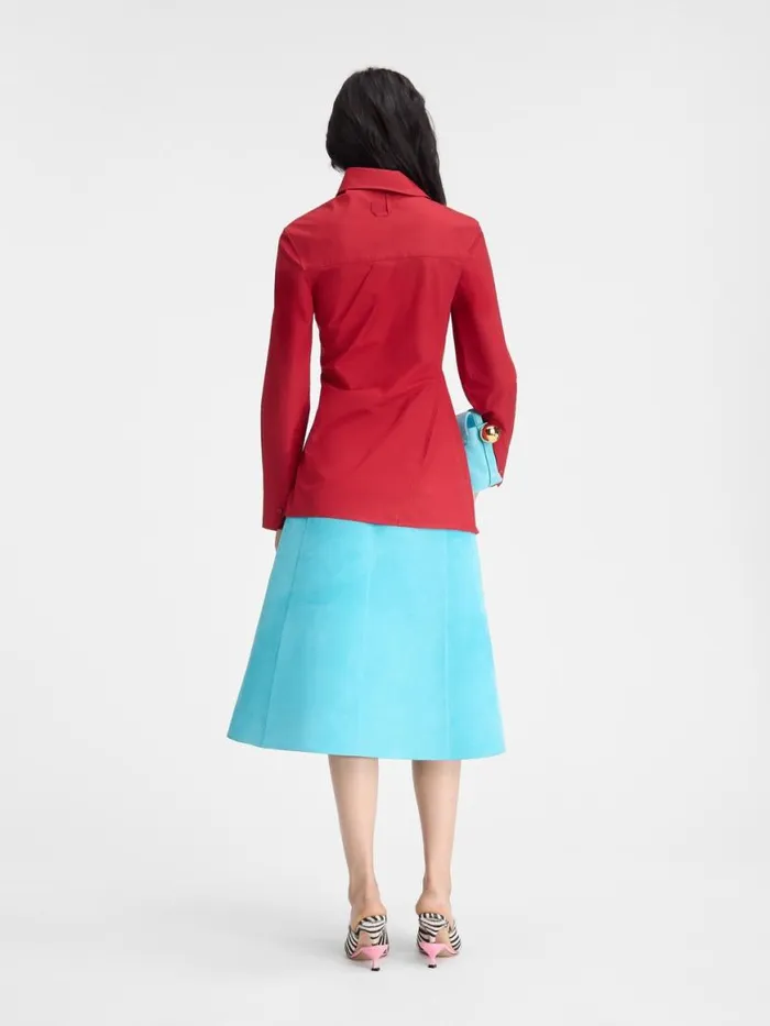 The Pablo Shirt Dark Red Women JACQUEMUS Tops and Shirts The Pablo Shirt Dark Red Women JACQUEMUS Tops and Shirts