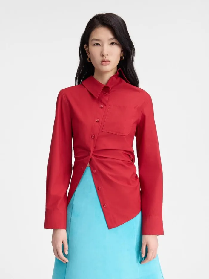 The Pablo Shirt Dark Red Women JACQUEMUS Tops and Shirts The Pablo Shirt Dark Red Women JACQUEMUS Tops and Shirts