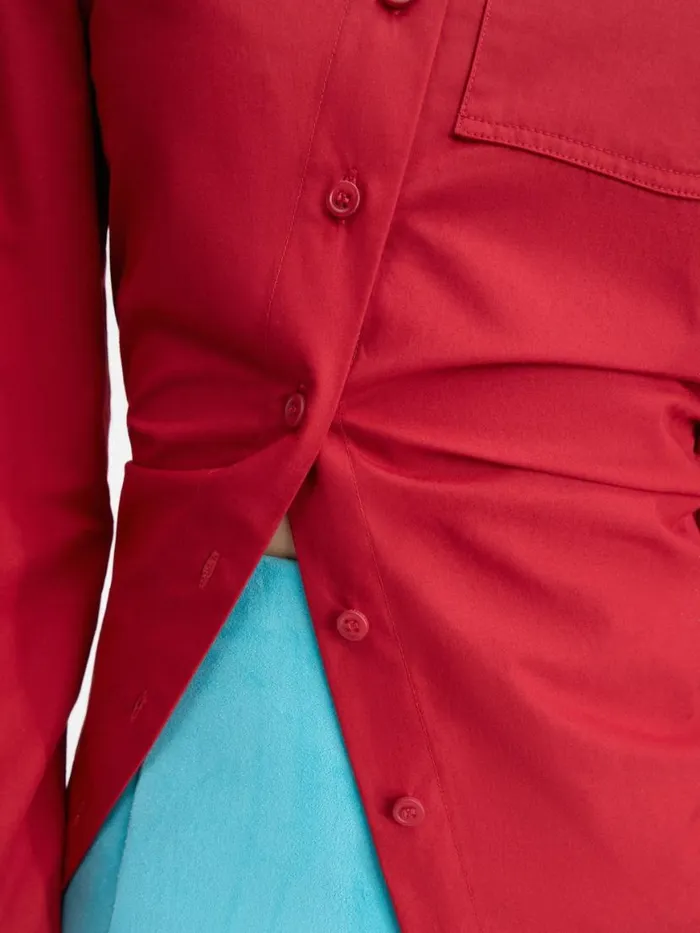 The Pablo Shirt Dark Red Women JACQUEMUS Tops and Shirts The Pablo Shirt Dark Red Women JACQUEMUS Tops and Shirts