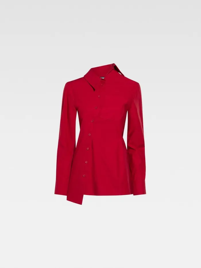 The Pablo Shirt Dark Red Women JACQUEMUS Tops and Shirts The Pablo Shirt Dark Red Women JACQUEMUS Tops and Shirts