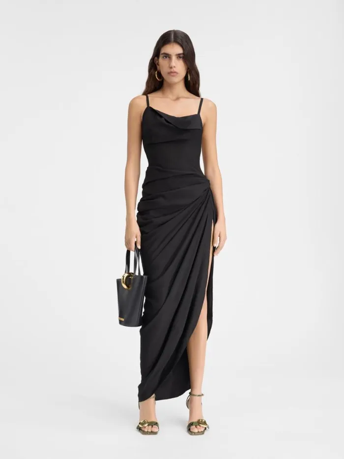 The Saudade Long Dress Black Women JACQUEMUS Dresses and Skirts