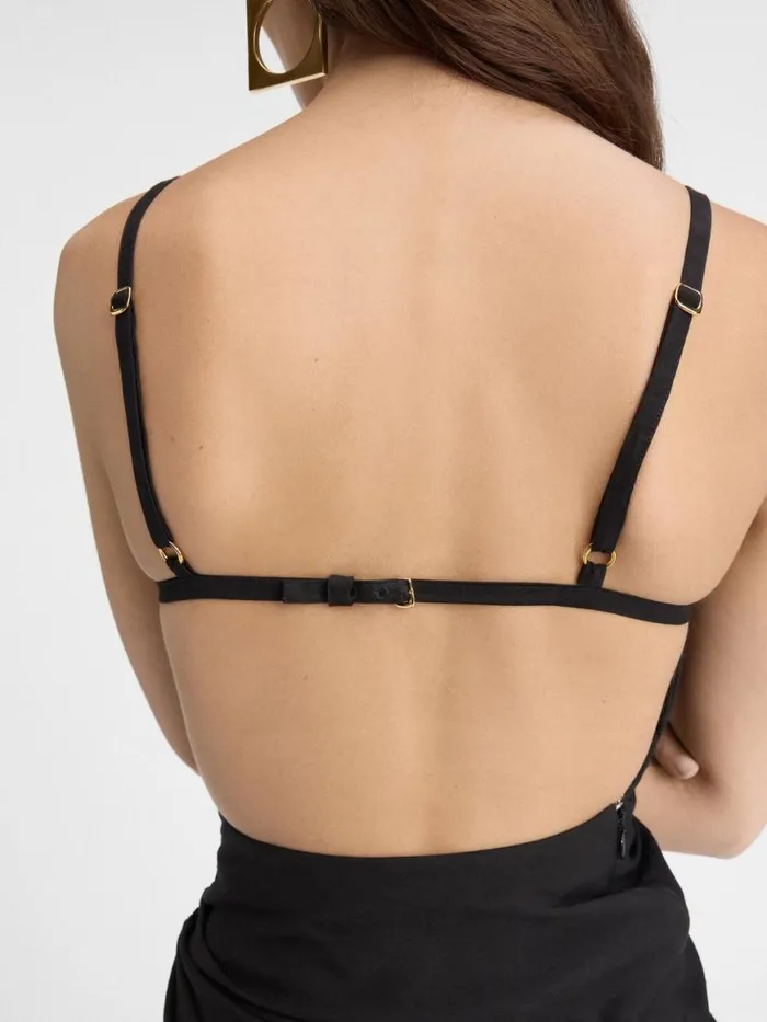 The Saudade Long Dress Black Women JACQUEMUS Dresses and Skirts The Saudade Long Dress Black Women JACQUEMUS Dresses and Skirts