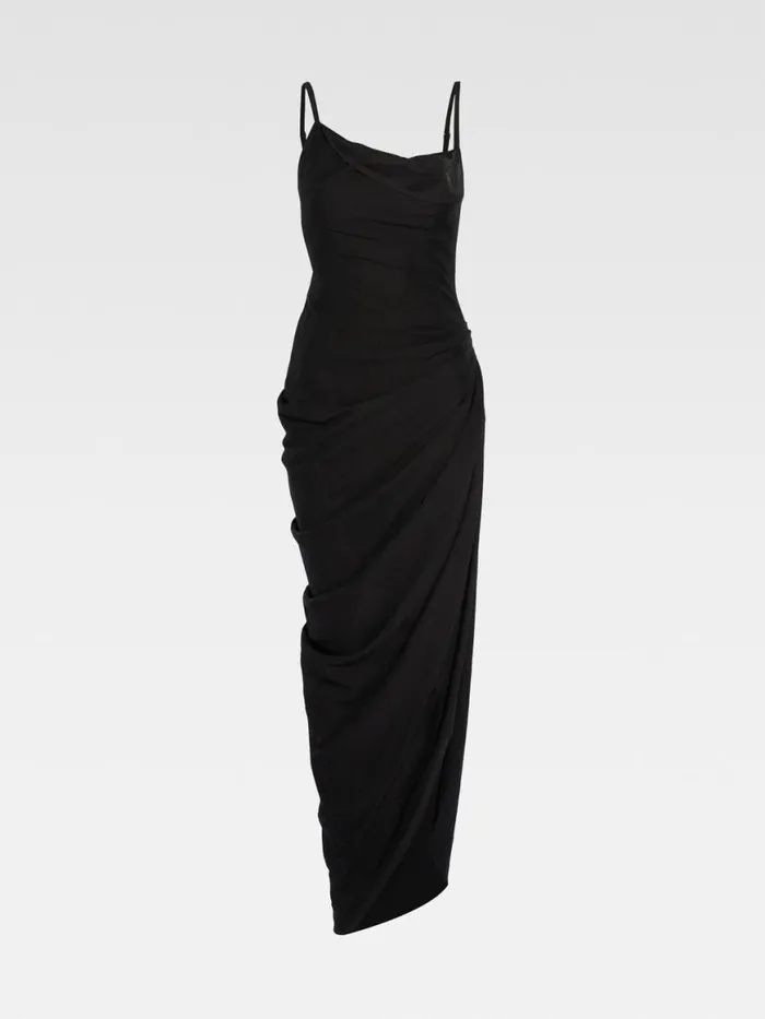 The Saudade Long Dress Black Women JACQUEMUS Dresses and Skirts The Saudade Long Dress Black Women JACQUEMUS Dresses and Skirts