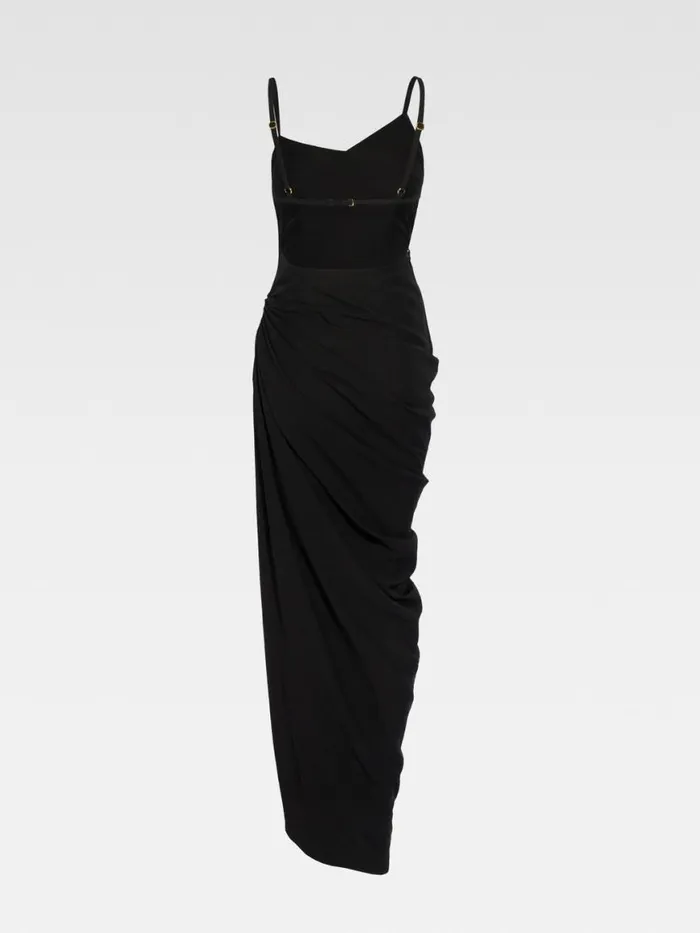 The Saudade Long Dress Black Women JACQUEMUS Dresses and Skirts The Saudade Long Dress Black Women JACQUEMUS Dresses and Skirts