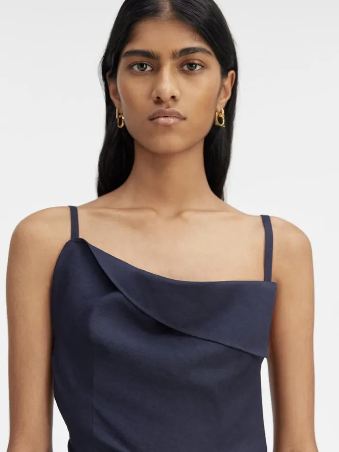 The Saudade Long Dress Dark Navy Women JACQUEMUS Dresses and Skirts The Saudade Long Dress Dark Navy Women JACQUEMUS Dresses and Skirts