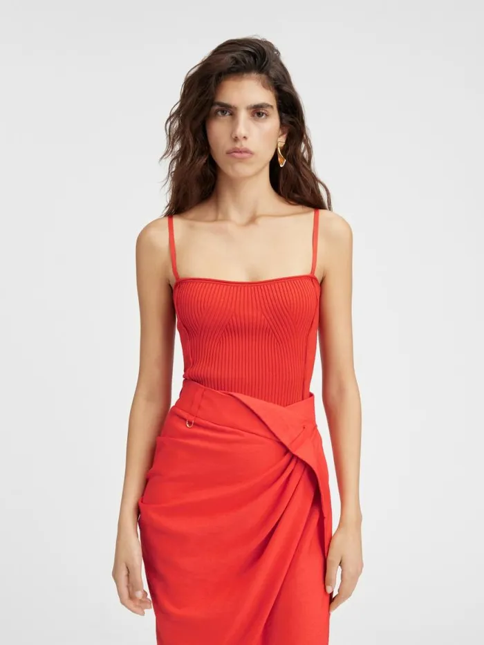 The Sierra Top Orange Women JACQUEMUS Tops and Shirts The Sierra Top Orange Women JACQUEMUS Tops and Shirts