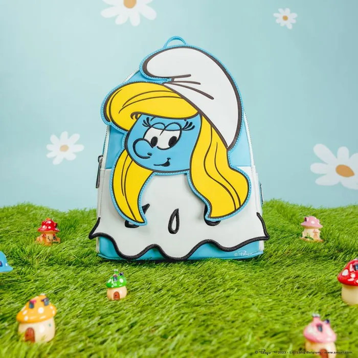 The Smurfs Smurfette Cosplay Mini Backpack Unisex Loungefly Backpacks The Smurfs Smurfette Cosplay Mini Backpack Unisex Loungefly Backpacks