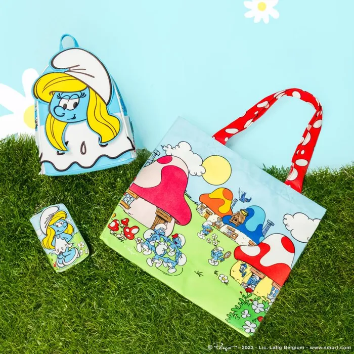 The Smurfs Smurfette Cosplay Mini Backpack Unisex Loungefly Backpacks The Smurfs Smurfette Cosplay Mini Backpack Unisex Loungefly Backpacks