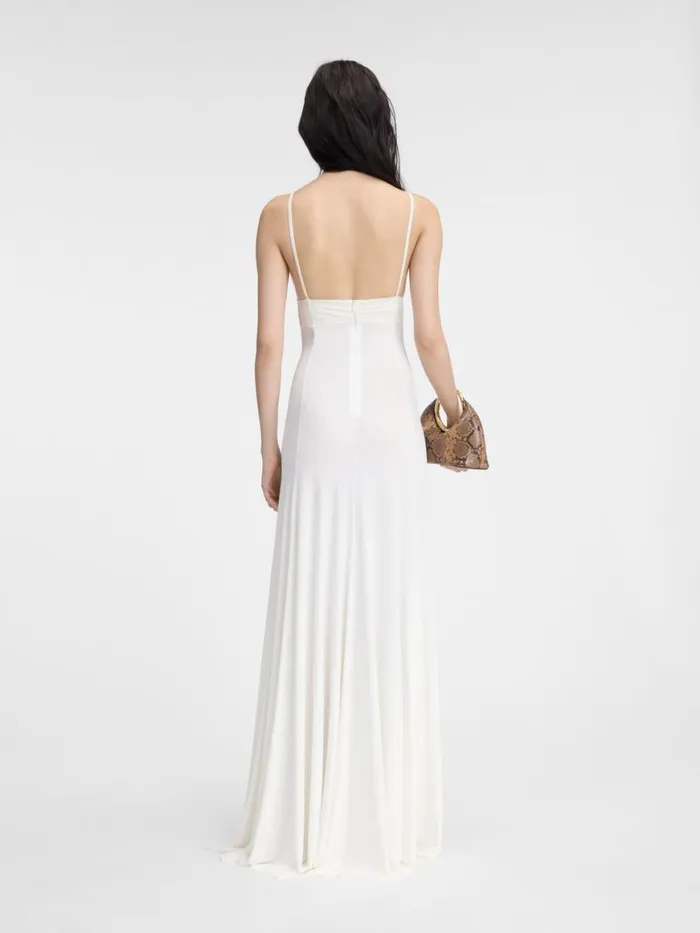 The Spallina Dress White Women JACQUEMUS Dresses and Skirts The Spallina Dress White Women JACQUEMUS Dresses and Skirts