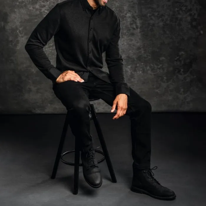 Thursday Boots Flannels Everyday ButtonDown Shirt Black 8211 Men Thursday Boots Flannels Everyday ButtonDown Shirt Black 8211 Men