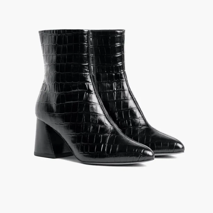 Thursday Boots High Heel Heartbreaker Black Croco 8211 Women Thursday Boots High Heel Heartbreaker Black Croco 8211 Women
