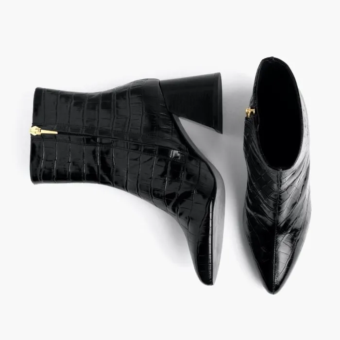 Thursday Boots High Heel Heartbreaker Black Croco 8211 Women Thursday Boots High Heel Heartbreaker Black Croco 8211 Women