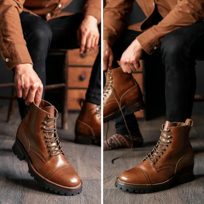 Thursday Boots LaceUp Challenger Golden Brown 8211 Men Thursday Boots LaceUp Challenger Golden Brown 8211 Men
