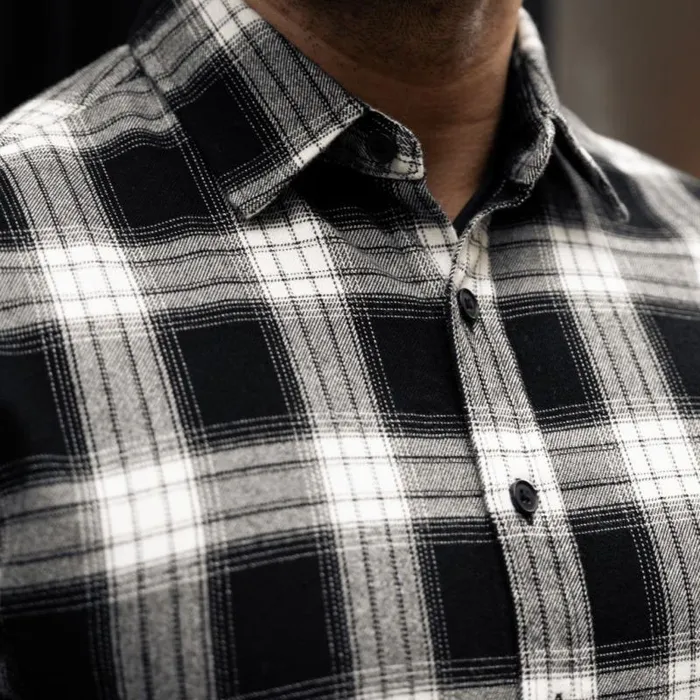 Thursday Boots Shirts and Apparel Forever Flannel Shirt Black and Cream 8211 Men Thursday Boots Shirts and Apparel Forever Flannel Shirt Black and Cream 8211 Men