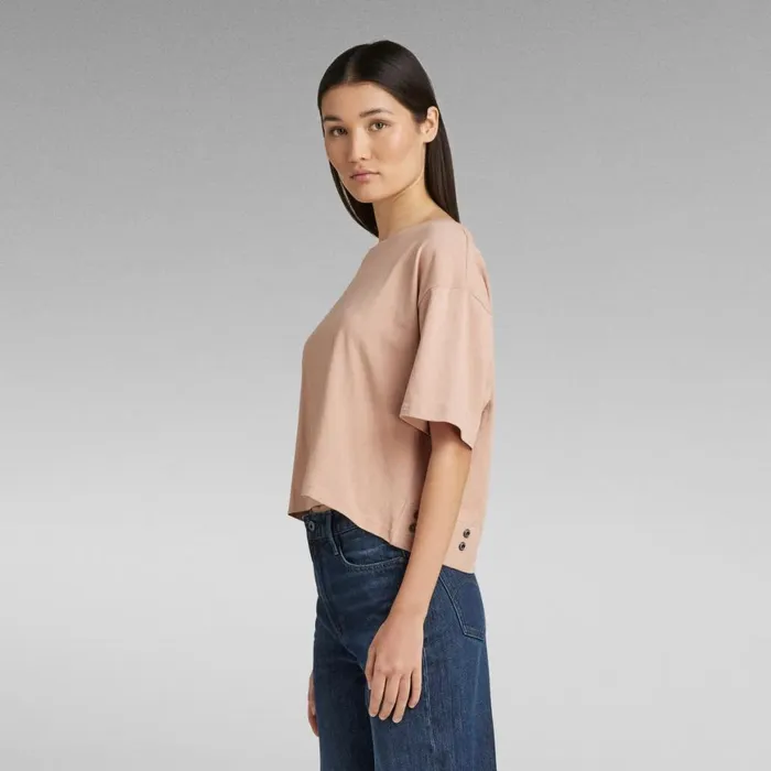 Tops and Tshirts Women GStar RAW Adjustable TShirt Backsnaps Tuscany
