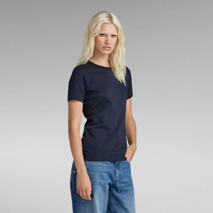 Tops and Tshirts Women GStar RAW Chest Logo Optic Slim Top Salute