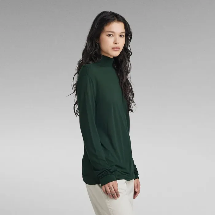 Tops and Tshirts Women GStar RAW Essential Mock Loose Top Laub
