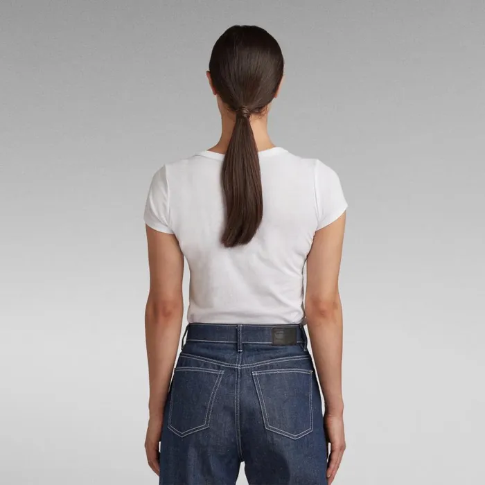 Tops and Tshirts Women GStar RAW Eyben Slim TShirt White