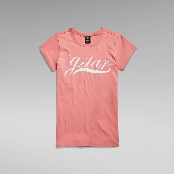 Tops and Tshirts Women GStar RAW Graphic 1 Slim Top Cactus Pink