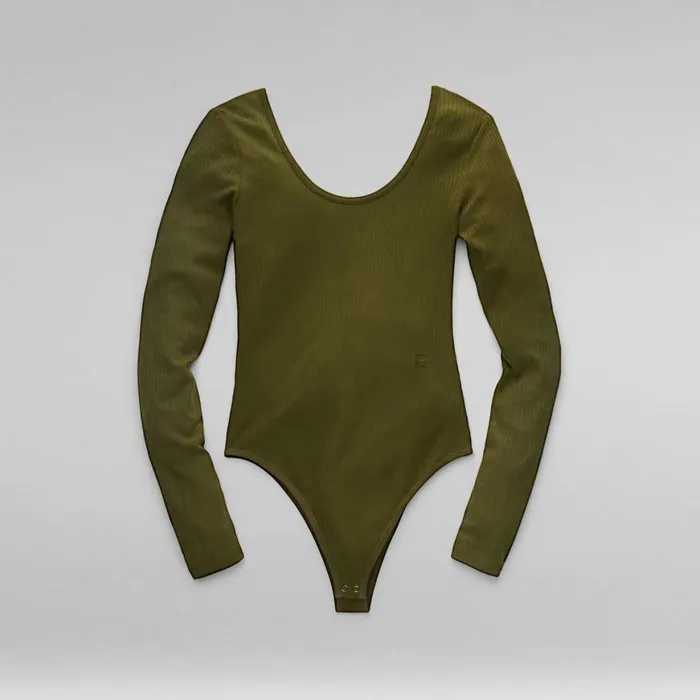 Tops and Tshirts Women GStar RAW Low Back Body Top Dark Olive