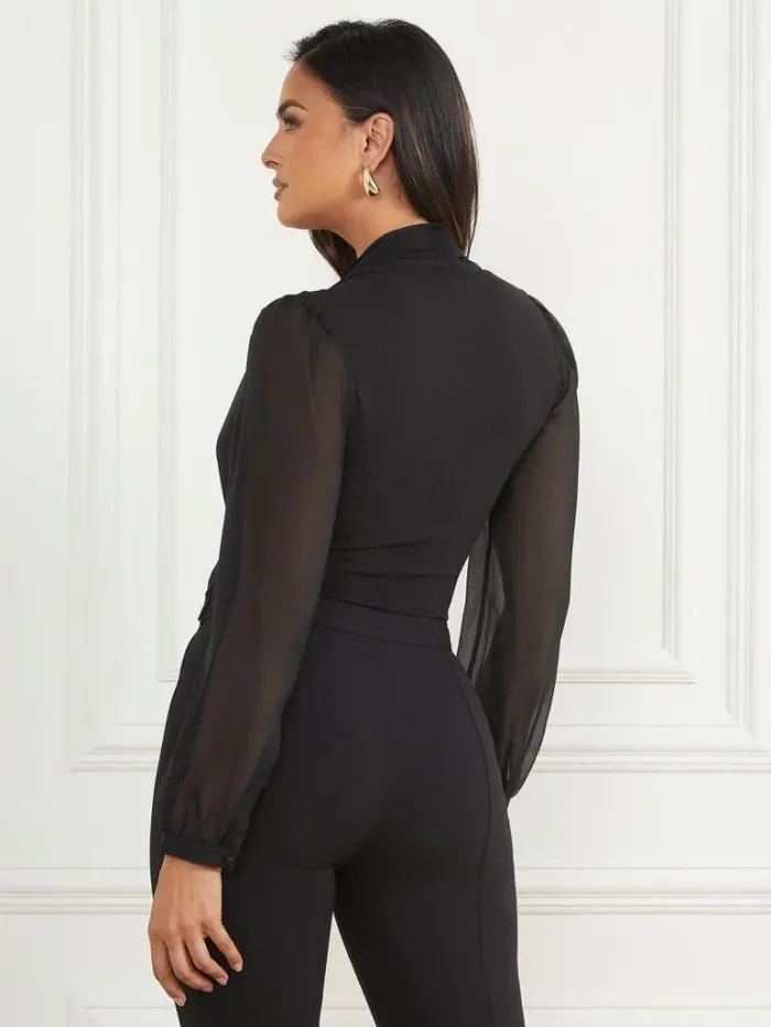 Tops And Sweaters Women Marciano Daria Bodysuit Black