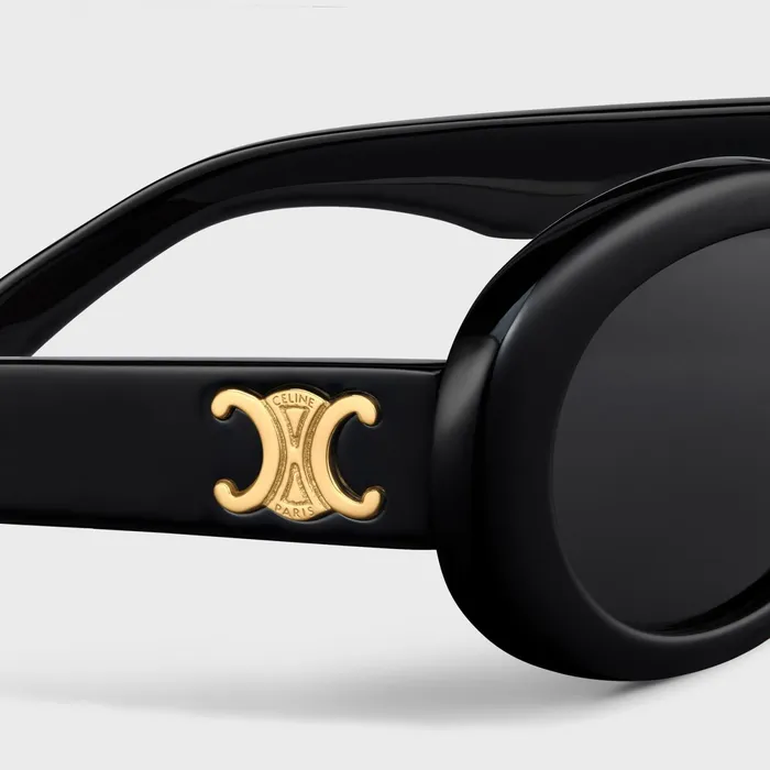 Triomphe 01 Sunglasses In Acetate Black Women CELINE SUNGLASSES Triomphe 01 Sunglasses In Acetate Black Women CELINE SUNGLASSES