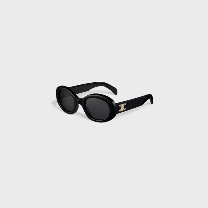 Triomphe 01 Sunglasses In Acetate Black Women CELINE SUNGLASSES Triomphe 01 Sunglasses In Acetate Black Women CELINE SUNGLASSES