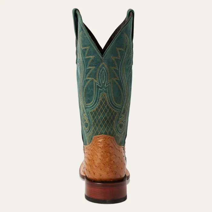 Western Men Stetson Ozzy Ostrich Boot Tan