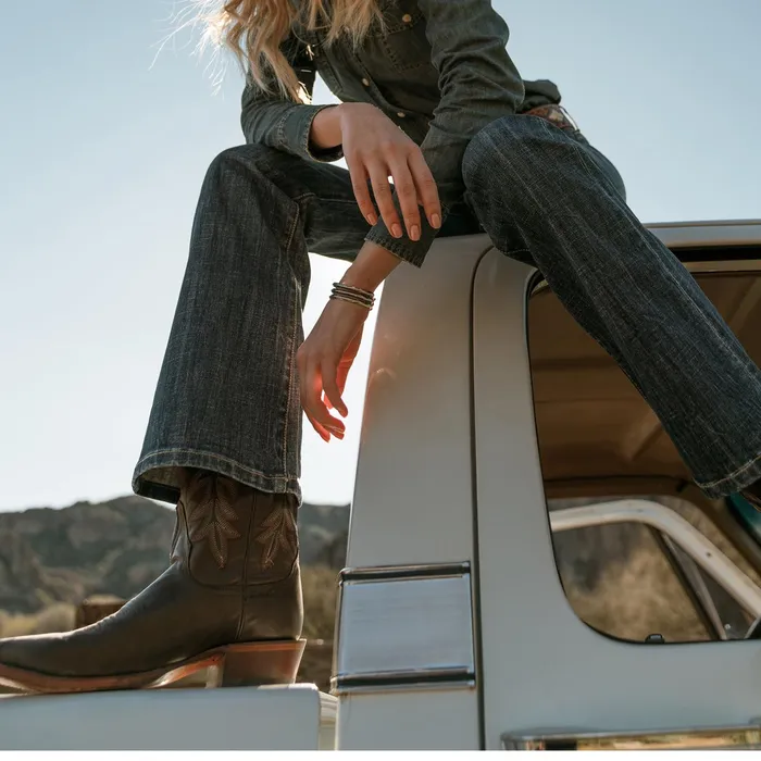 Western Women Stetson Casey Boots Brown