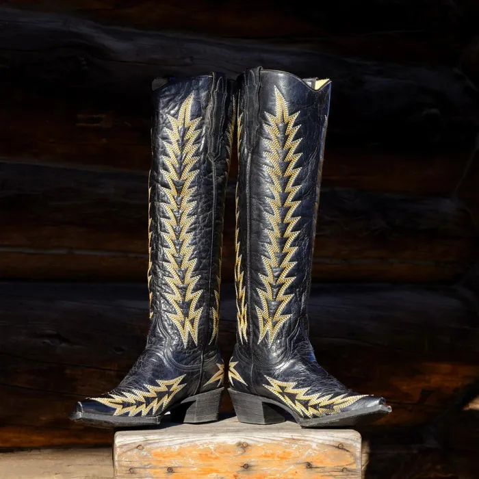 Western Women Stetson Sarah Boots Black