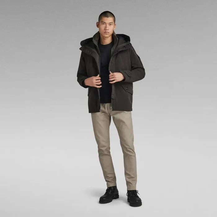 Winter Coats Men GStar RAW 2In1 Adaptable Vodan Jacket Dark Black