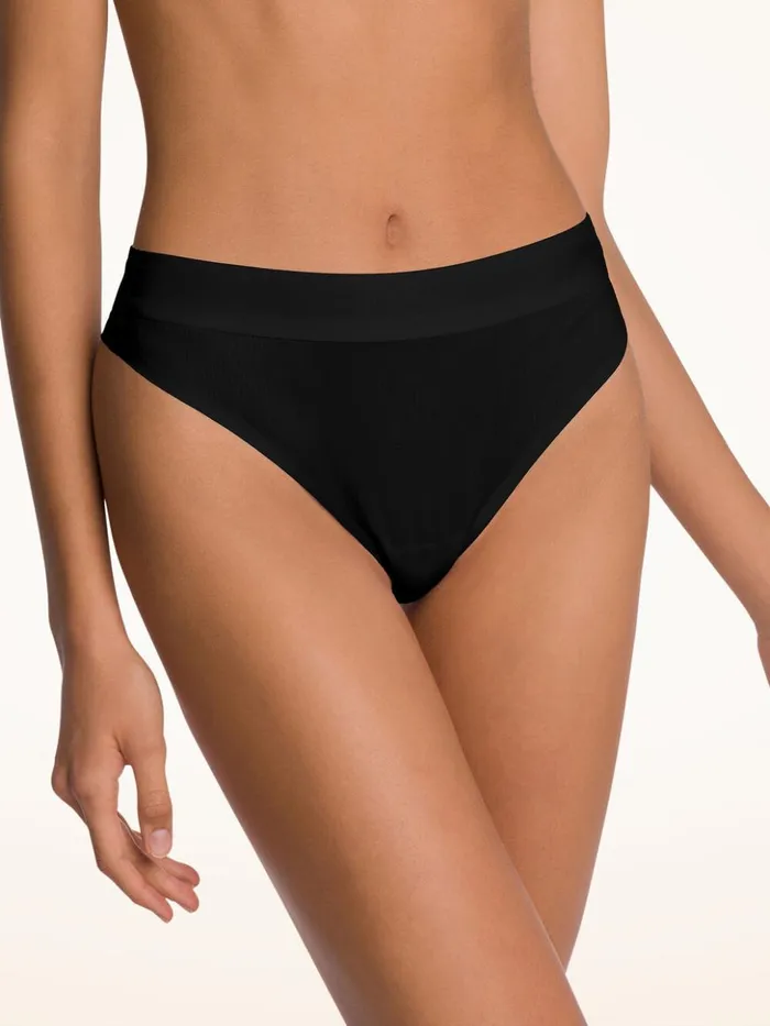 Wolford Beauty Cotton String Black Women Panties