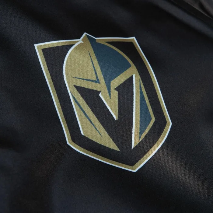 Women039s Jackets and Outerwear Mitchell and Ness Women039s Raglan Satin Jacket Vegas Golden Knights Women039s Jackets and Outerwear Mitchell and Ness Women039s Raglan Satin Jacket Vegas Golden Knights