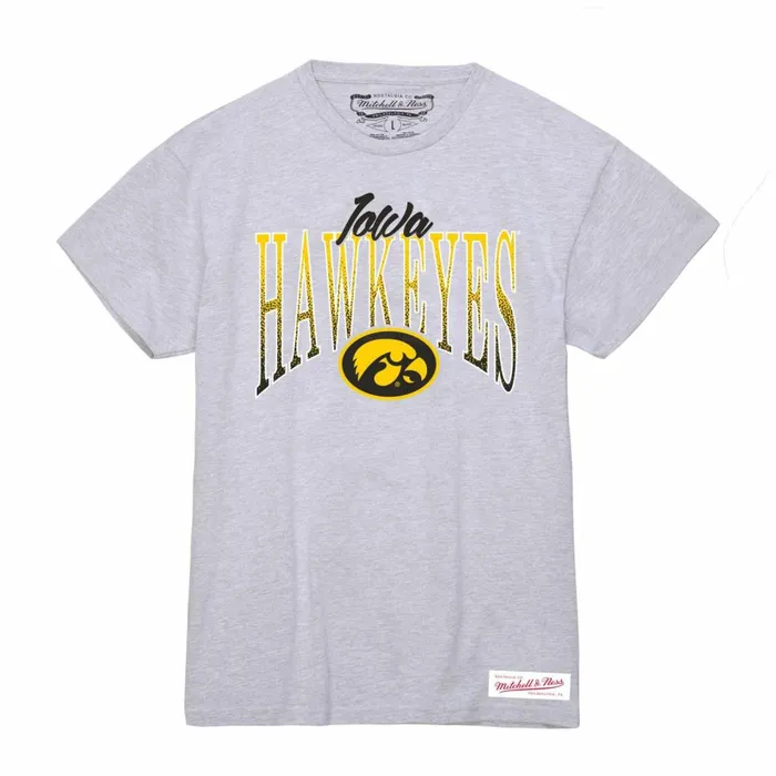 Women039s TShirts and Tops Mitchell and Ness Women039s Script Arc Tee University Of Iowa Women039s TShirts and Tops Mitchell and Ness Women039s Script Arc Tee University Of Iowa
